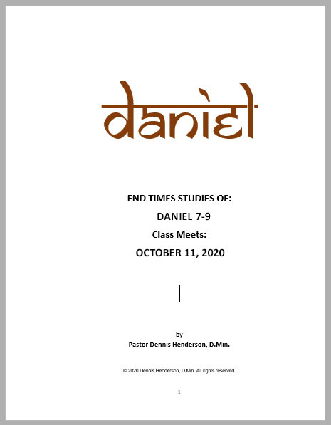Daniel 7-9 Study Guide
