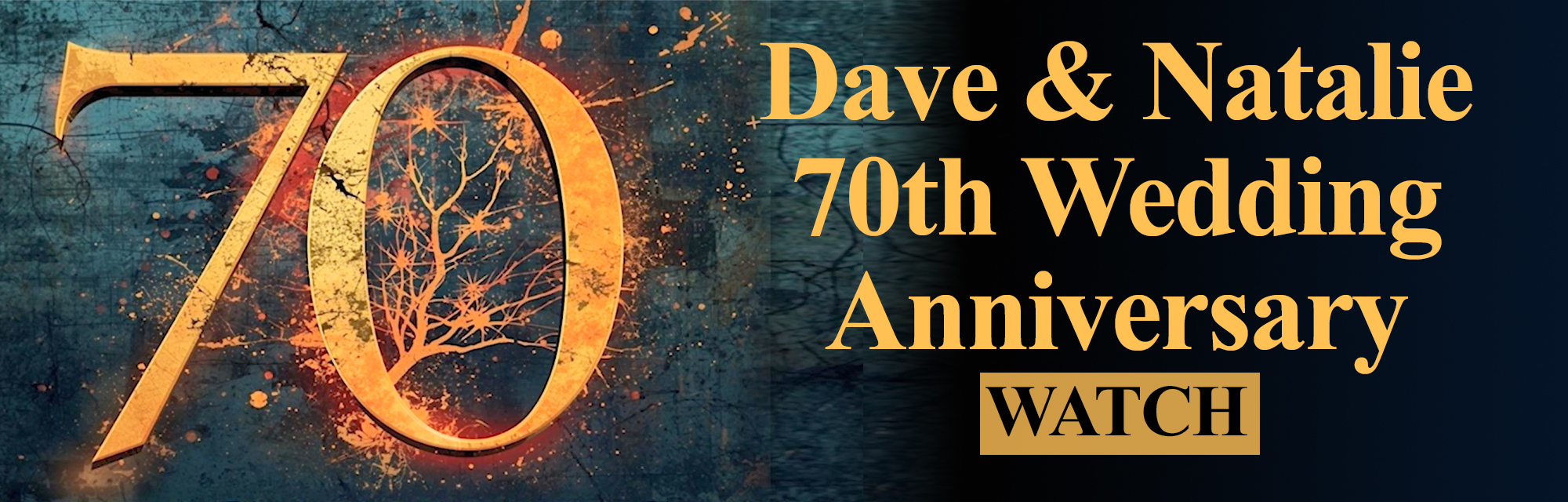 Dave & Natatlie 70th Wedding Anniversary