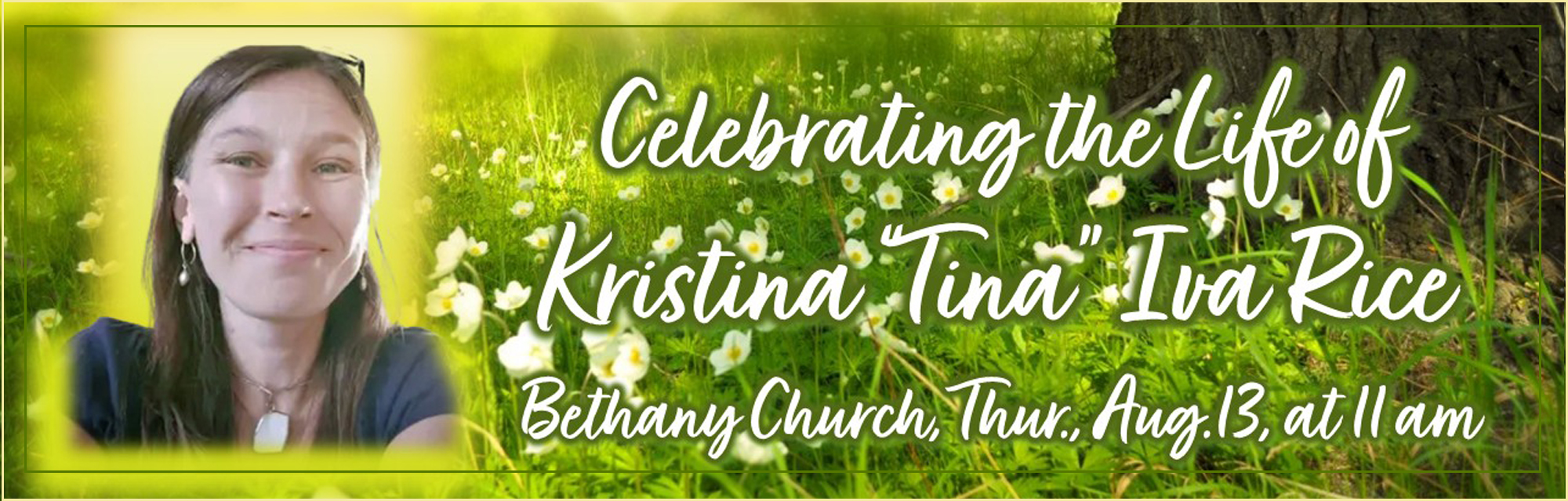 Tina Rice Celebration of Life